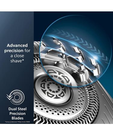 Philips Electric Shaver Series 9000 Wet & Dry with Pressure Guard Sensor & Dual SteelPrecision Blades Ink Black AMZ Exclusive S9986/58 - Buy Online on GoSupps.com