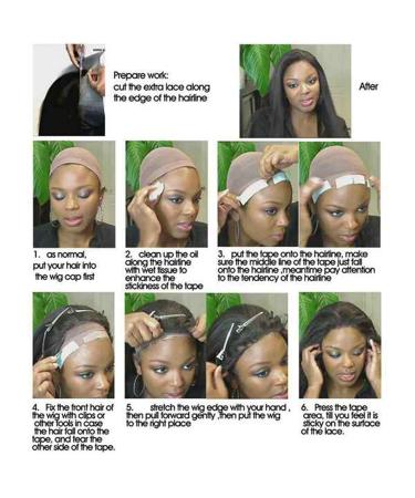 Ficher 720pc/Lot Fixed Wig Tape Double Sided Adhesive Extension Hair Tape Strips Waterproof for Toupee/Lace Wigs Film Adhesive Durable Easy Install - Buy Online on GoSupps.com