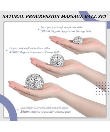 Buy 6 Spiky Magnetic Massage Balls - Igel Acupressure Hedgehog Balls for Stress Relief | Pocket Size (32mm 47mm 56mm) - International Shipping Available - Buy Online on GoSupps.com