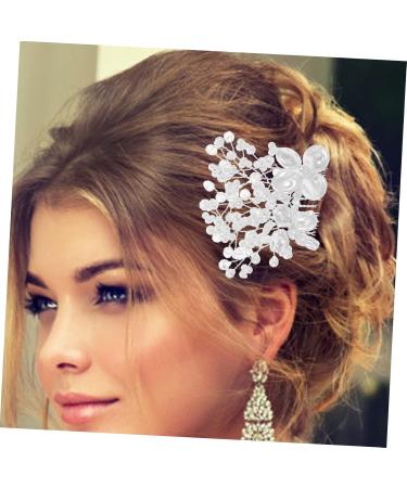 Beaupretty Crystals silver hair comb bride hair side comb hair accessories for women bridal hair side comb hair toppers for women wedding European and American crystals hairpin Accessories - Buy Online on GoSupps.com
