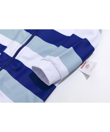 BONVERANO Baby Boys Swimsuit | UPF 50+ Sun Protection | Full-Length Zipper | 2 Years Blue White - Buy Online on GoSupps.com