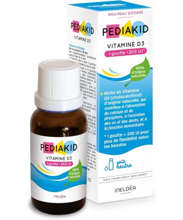 PEDIAKID - Maxi Natural Defenses Treatment - 1 Pediakid Immuno-Fort Syrup 250 ml + 1 Pediakid Probiotics 10 m + 1 Pediakid Vitamin D3 1000 IU - Supports Immunity & Bone Capital - Buy Online on GoSupps.com