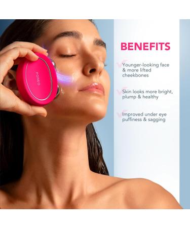 FOREO BEAR 2 Set - Full Facelift Skin Care Set - Microcurrent Facial Device + SUPERCHARGED SERUM 2.0 30 ml + SUPERCHARGED HA+PGA Triple Action Intense Moisturizer 15 ml - Anti Aging - SkinCare Tools BEAR 2 Fuchsia Set - Buy Online on GoSupps.com
