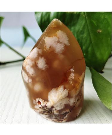 Natural Crystal Rough Natural Stone Cherry Blossom Crystal Flame Ice Cream Display Home Room Decor and Gem Ornaments Crystals (Color : 110-120g Size : 1pc) 1pc 110-120g - Buy Online on GoSupps.com