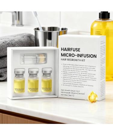 Hair Fluid Moisturizing Beauty Care Set 5mlx3 with Roller Shiny Smooth Hair Scalp Fluid for Fine Damaged Thinning Split Ends - Buy Online on GoSupps.com