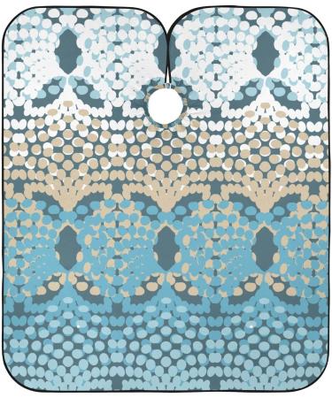 Waterproof Barber Cape - Wave Point & Cheetah Haircut Bib for Men & Women | Unisex Hair Cutting Cape | Premium Quality & Durable Design - Buy Online on GoSupps.com