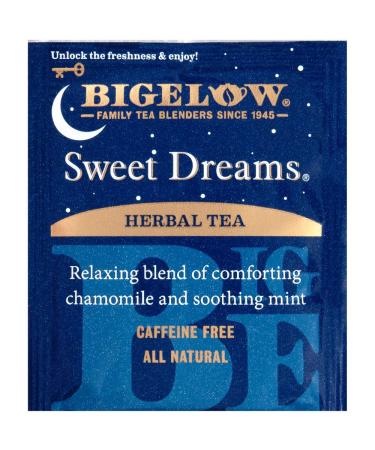 Bigelow Sweet Dreams Herbal Tea - 28 Count | Relaxing Bedtime Tea - Buy Online on GoSupps.com