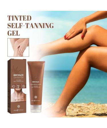 Self Tanning Lotion for Body | Quick Natural Bronzer Glow | Organic & Natural Ingredients - Buy Online on GoSupps.com