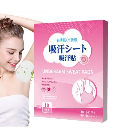 Derwrtup Underarm pads - Pack of 10 invisible pads against perspiration and odor invisible and breathable odor neutralizing protection for summer clothes travel