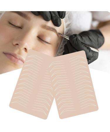 Guapa Silicone Eyebrow Practice Skin for Microblading - 1pc Double Sided Fake Skin Sheet for Tattoo Artists and Beginners - Buy Online on GoSupps.com
