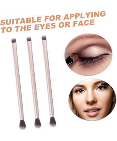 WOONEKY 20pcs Double Brush Makeup Brush Makeup Tool Brush for Makeup Blending Brush Golden  - Buy Online on GoSupps.com