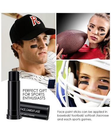 FREEORR 3 Pcs Eye Black Stick - Sports Eyeblack Stick for Baseball/Football - Black Face Paint for Halloween/Costume Parties - Buy Online on GoSupps.com