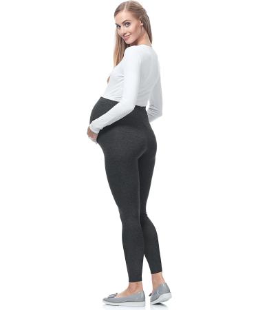 Be Mammy Maternity Long Leggings 02 4XL - Dark Melange | Women's Pregnancy Pants - Buy Online on GoSupps.com