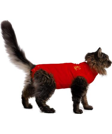 MPS Medical Pet Shirt for Cats Red | Size S | Comfortable & Stylish Recovery Wear - Buy Online on GoSupps.com