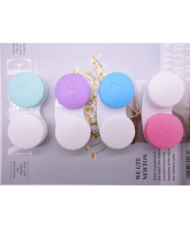 Erewa 12 Pack Contact Lens Case Holder Box Soak Storage Kit - Assorted Colors - Buy Online on GoSupps.com