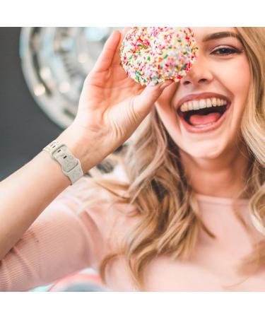 Vancle Silicone Bracelet for Fitbit Versa 3 Versa 4 & Sense - Stylish Sports Replacement Strap for Men & Women (140mm-190mm) - Star Light Design - Buy Online on GoSupps.com