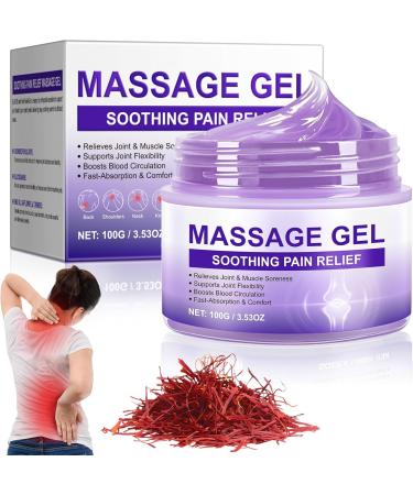 Fslhcy Joint & Muscle Therapy Gel for Soothing Paines Relief Massage Gel for Back Neck & Shoulders Warming Gel Supports Natural Muscle Relaxation & Comfort - 3.53 Oz