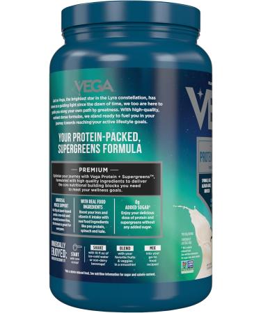 Vega Protein & Greens Vanilla - 1.67 lbs (760g) Plant-Based Protein Powder - Buy Online on GoSupps.com