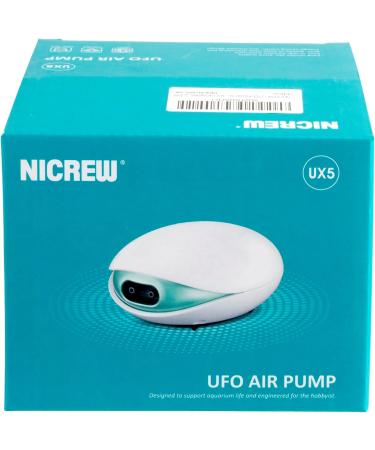 Buy Nicrew Ultra-Quiet Aquarium Air Pump for 400L - Adjustable Flow 37 dB Complete Set with Hose Stone & Valve - Buy Online on GoSupps.com