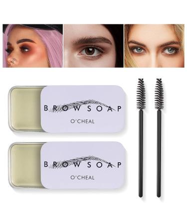 2 Pcs Premium Waterproof Eyebrow Gel Set | Long-Lasting Clear Brow Gel | Extreme Hold for Brow Makeup | Transparent Brow Wax for Natural Brows - O'CHEAL - Buy Online on GoSupps.com