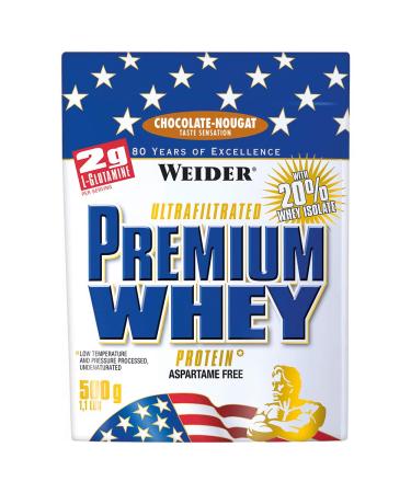 Weider Premium Whey Protein (2 x 500g 1000 g) chocolate nougat