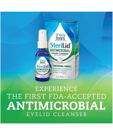 TheraTears SteriLid Antimicrobial Eyelid Cleanser 2 Fl Oz - Gentle Facial Wash - Buy Online on GoSupps.com