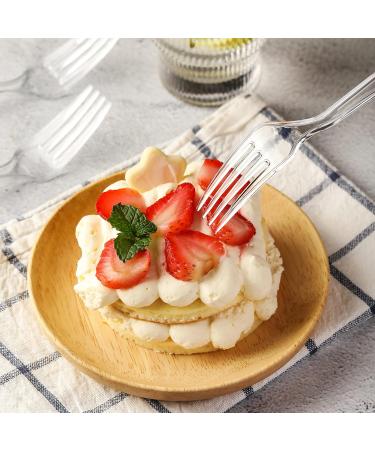 100 Count Heavy Duty Plastic Forks - Premium Disposable Cutlery for Parties, Picnics, and Events - Heat Resistant, BPA Free - Clear - Buy Online on GoSupps.com