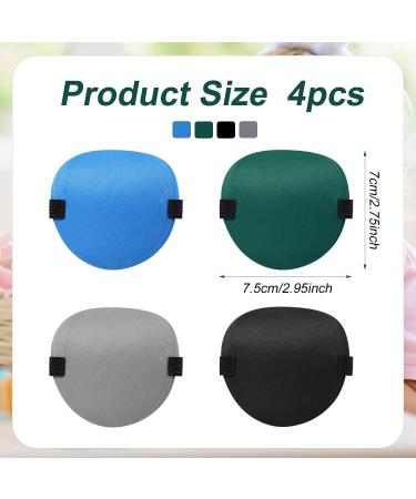 4pcs Medical Eye Patches for Adults - Soft 3D Adjustable Lazy Eye Patches for Strabismus & Surgery Recovery (Mixed Color - Buy Online on GoSupps.com