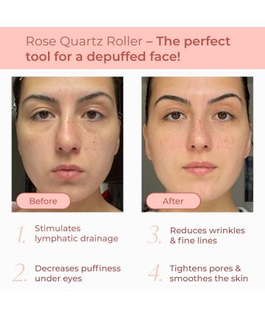 PLANTIFIQUE Vitamin C Face Serum Anti Aging Massage with Peptides Collagen Korean Skin Care Face Moisturizer and Rose Quartz Gua Sha Set - Buy Online on GoSupps.com