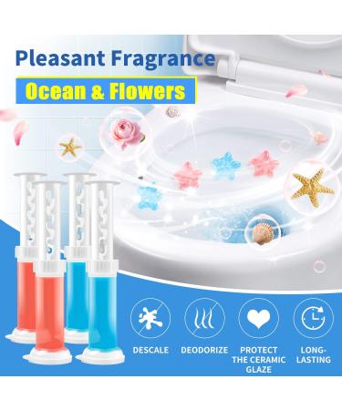 NATRUTH Toilet Cleaning Gel 4PCS - Flower and Ocean Fragrance - Long-lasting Cleanliness for Toilets, Basins, and Sinks - Buy Online on GoSupps.com