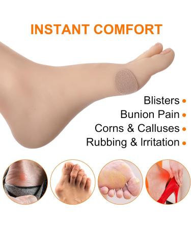 12 Sheets Moleskin Padding for Shoes - Adhesive Heel Blister Prevention Multi-Shaped & Oval Moleskin Tape for Comfortable Feet - Buy Online on GoSupps.com
