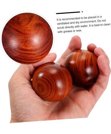 WOONEKY Handheld Massage & Stress Relief Balls - 2 Piece Carve Craftsmen Desktop Toy & Hand Exercise Ornament - Buy Online on GoSupps.com