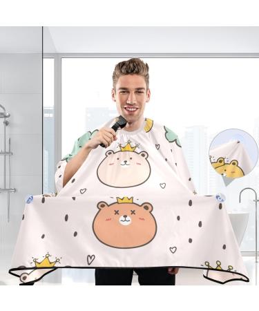 Buy Waterproof Barber Cape - King Bear Design & Cheetah Haircut Bib for Kids & Men | Unisex Hair Cutting Cape Online - Buy Online on GoSupps.com