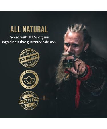 Warrior's Beard Balm - Viking Storm | Non-Greasy 100% Natural Formula - 50g Silver Collection - Buy Online on GoSupps.com