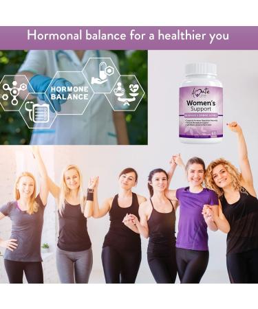 Women's Hormone Regulation Supplement - Menopause & Estrogen Support - Natural Ingredients for Balance - Non-GMO Pills by Amate Life - Buy Online on GoSupps.com