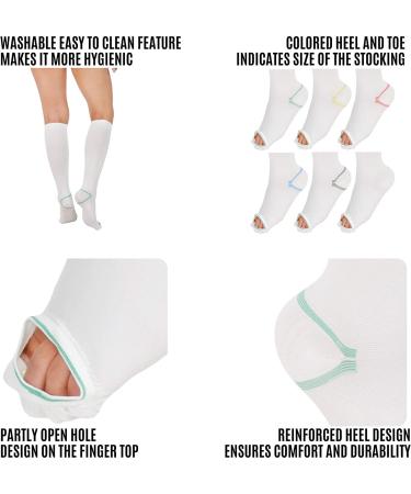 X-Large Anti Embolism Compression Stockings 15-20 mmHg - 1 Pair - Buy Online on GoSupps.com
