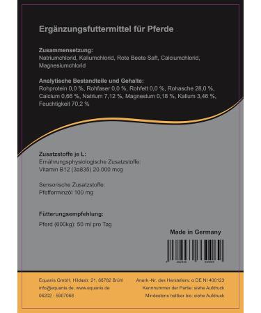 Equanis BodyRefit - Sugar-Free Electrolyte Booster for Horses | 1 Liter | Replenish After Sweating - Buy Online on GoSupps.com