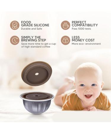 Alomejor Ensemble de Capsules R utilisables Ensemble de Capsules R utilisables de Bricolage Faciles Utiliser pour Machine caf avec 5 Dosettes Vides et une Cuill re pour les Connaisseurs de - Buy Online on GoSupps.com