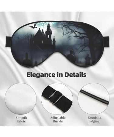Gothic Happy Halloween Eye Mask - Soft Zero Eye Pressure Travel Sleep Mask for Ultimate Comfort - Buy Online on GoSupps.com