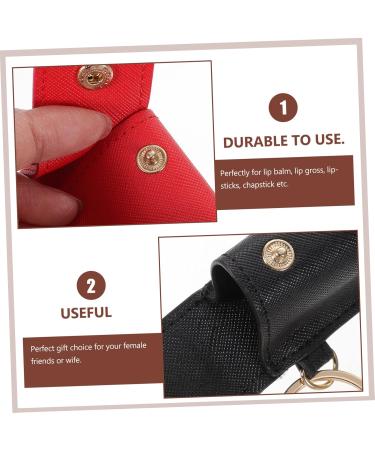  SOESFOUFU 2 Pieces Necklace Holder Moisturizing Lip Balm Necklace Holder For Girls Lipstick Case Women Lipstick Holder Lipstick Sleeve Pouch Small Case - Buy Online on GoSupps.com