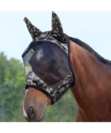 Harrison Howard CareMaster Horse Fly Mask with Ears | XL Paisley Wave | UV Protection for Horses - Buy Online on GoSupps.com