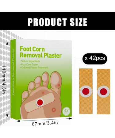 84 Corn Removal Pads - Effective Treatment for Chicken Eyes Foot Sole Corns and Warts - Buy Online on GoSupps.com