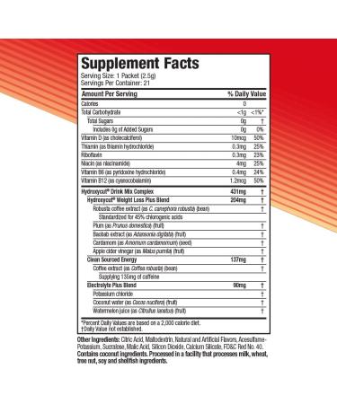Hydroxycut Drink Mix for Weight Loss | Energy Drink Powder | Metabolism Booster | Wildberry Blast Flavor | 21 Packets x 2 Packs - Buy Online on GoSupps.com