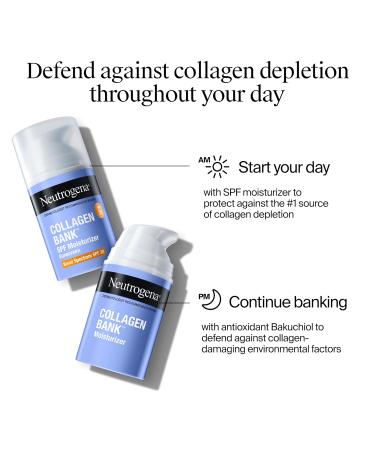 Neutrogena Collagen Bank Face Moisturizer Daily Anti-Aging Face & Neck Firming Collagen Cream Bakuchiol & Micro-Peptides Face Lotion Support Skin s Natural Collagen for Visibly Plump Skin 2 fl.oz 2 Fl Oz (Pack of 1) Col  - Buy Online on GoSupps.com