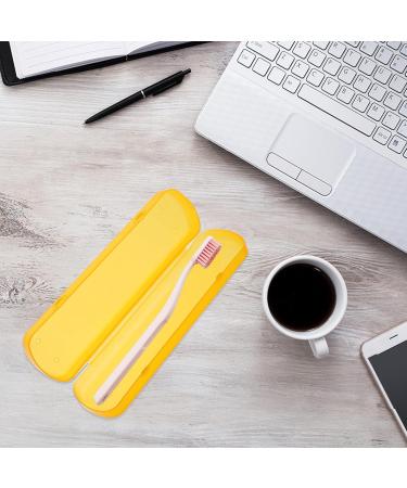 Travel Toothbrush Case - Cabilock 5pcs Candy Color Portable Plastic Holder for Home & Travel - Clear Toothpaste Storage for Camping & Bathroom - Buy Online on GoSupps.com