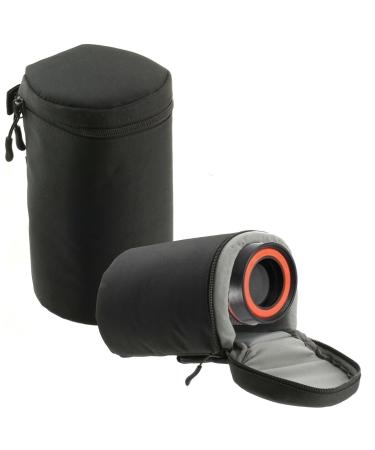Navitech Black Waterproof Camera Lens Protective Case Bag - Compatible With The Samyang 12mm f2.0 NCS CS Lens