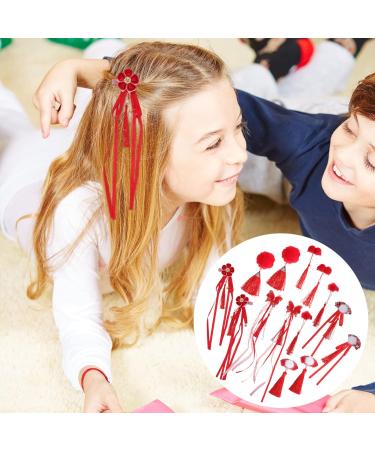 7 Pairs New Year Hairpin Hair Clip for Women Cute Hair Pins Chinese New Years Hair Clips Cheongsam Hair Accessories New Year Headwaer Kids Miss Pompom Fabric Chinese Style - Buy Online on GoSupps.com
