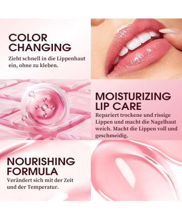 Clawrex Kleurverandering Lip Oil Strawberry Color Changing Lipgloss Moisturizing Lip Oil - Buy Online on GoSupps.com