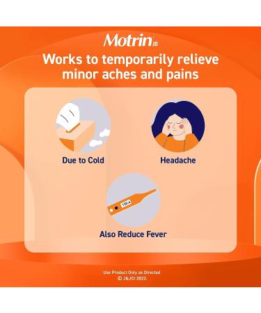 Motrin IB Ibuprofen 200mg Tablets - Pain Reliever for Aches & Pains - 100 Ct - Buy Online on GoSupps.com