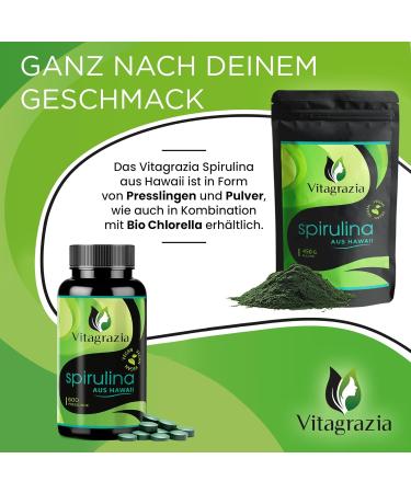 VitAgrazia Hawaii Spirulina Powder 450g - 100% Pure Hawaiian Spirulina Algae | Natural Superfood for Health & Wellness - Buy Online on GoSupps.com